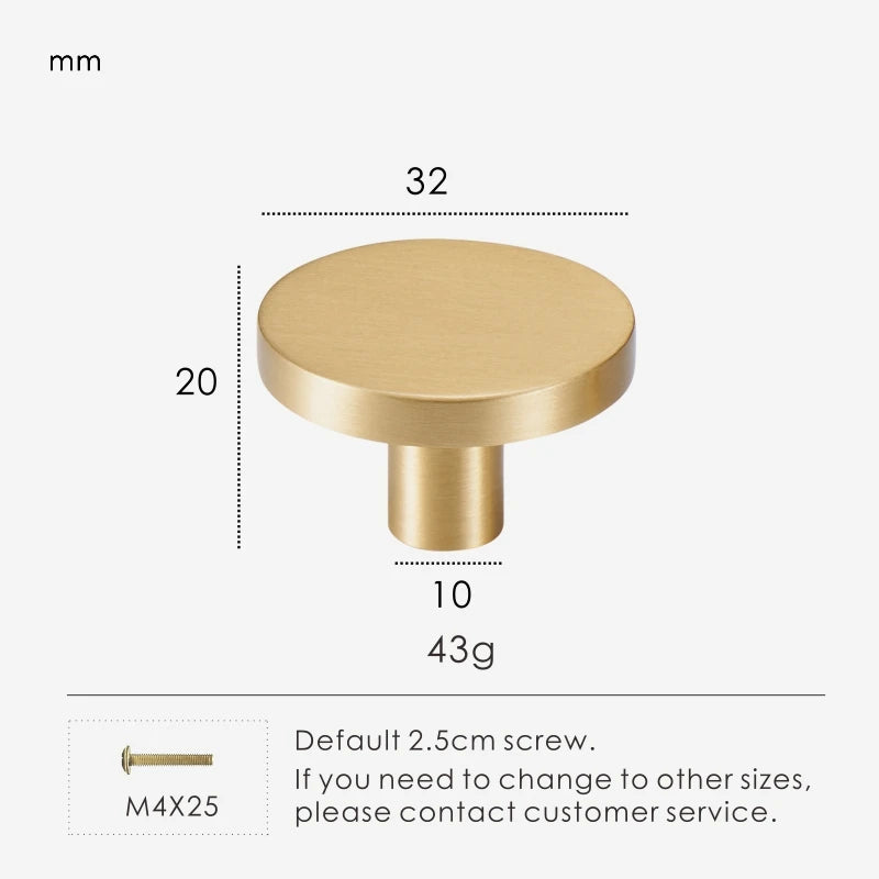 Solid Brass Plain Modern