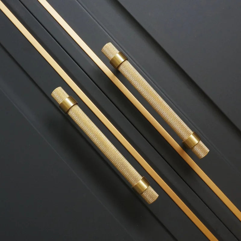 Long Knurled Handle Cabinet