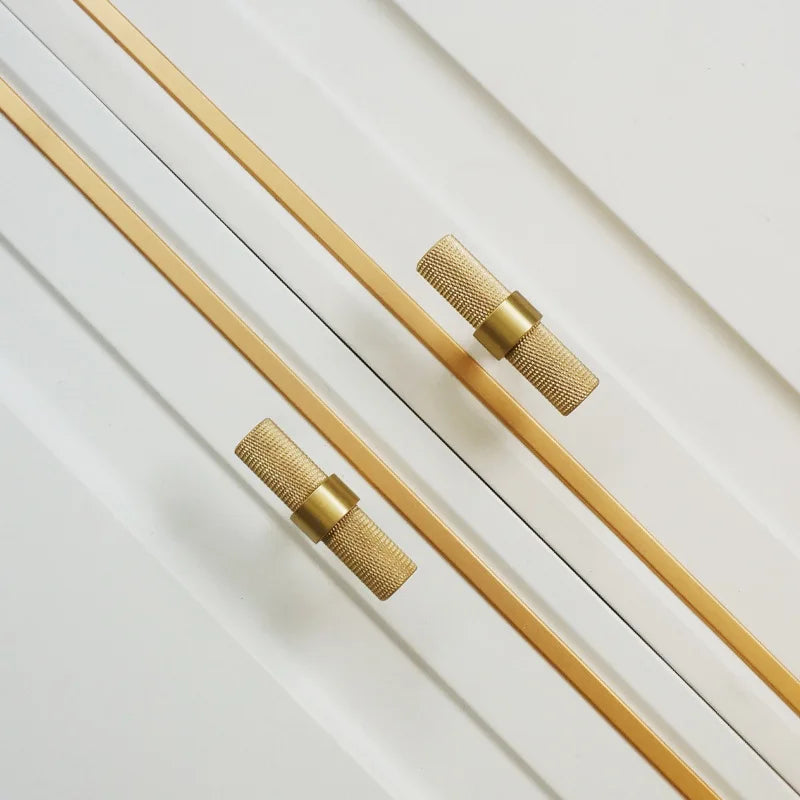 Long Knurled Handle Cabinet