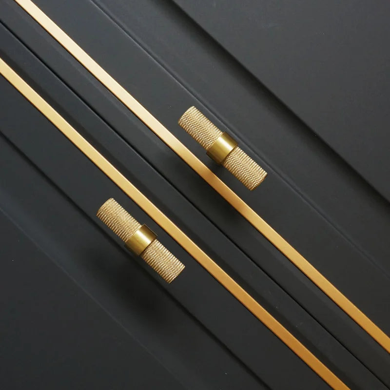 Long Knurled Handle Cabinet