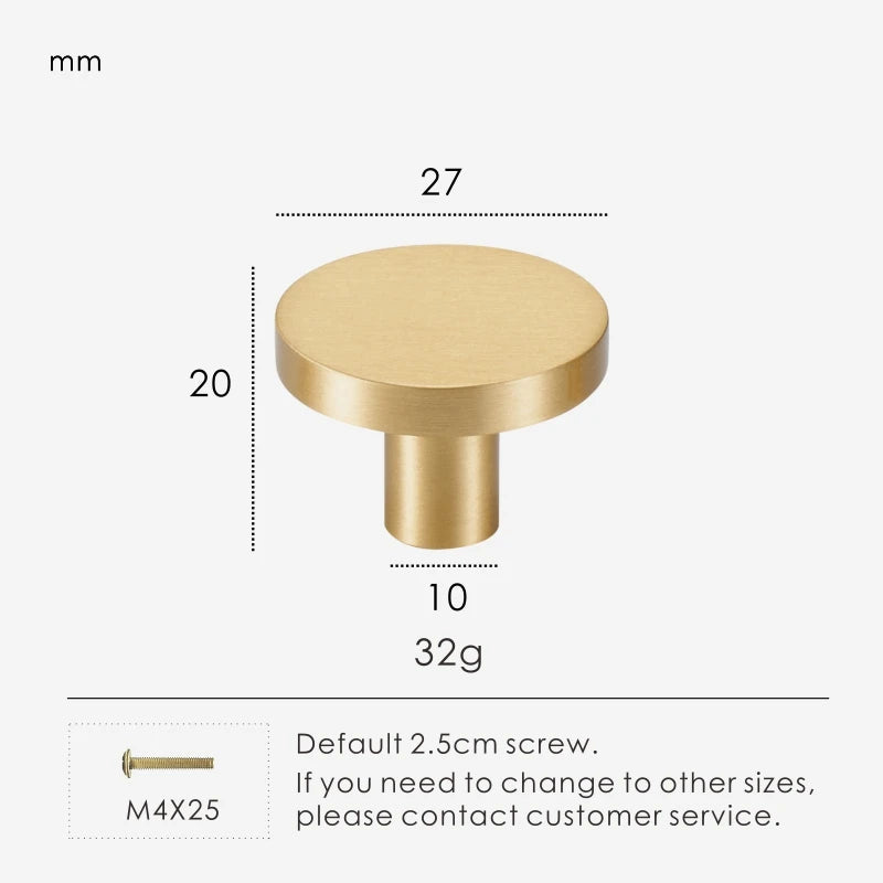 Solid Brass Plain Modern