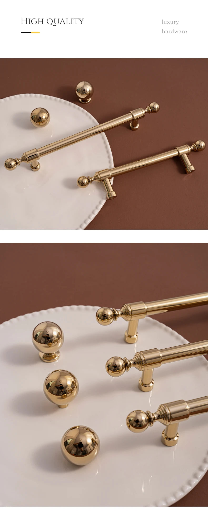 Solid Brass Kitchen Cabinet Handle