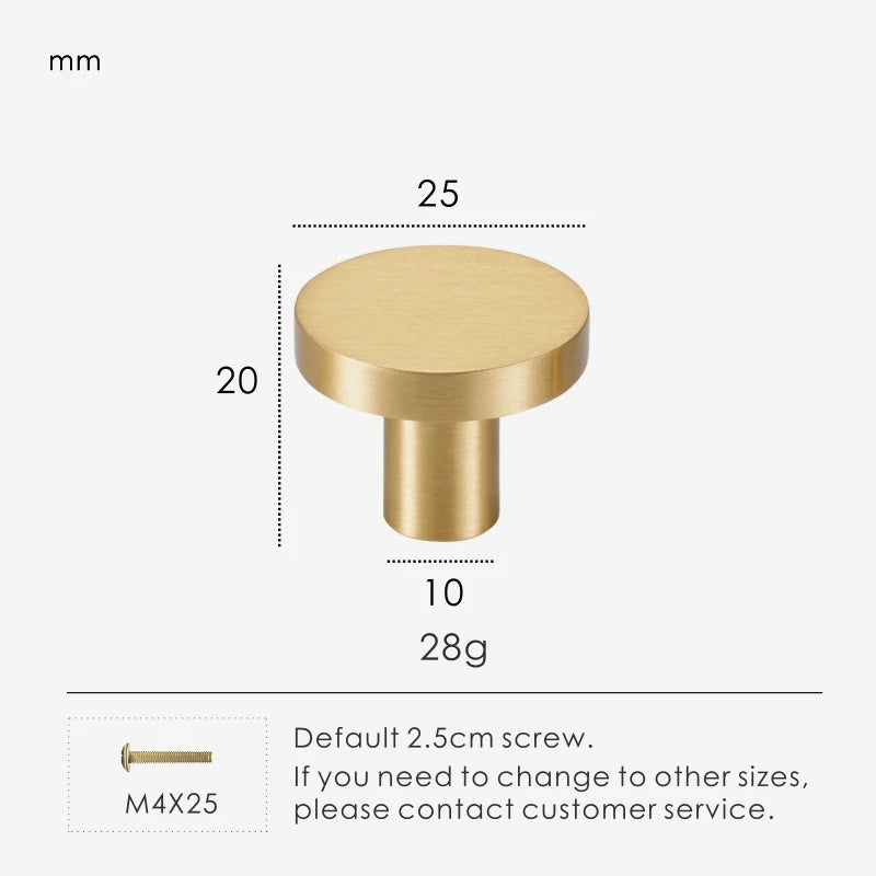 Solid Brass Plain Modern