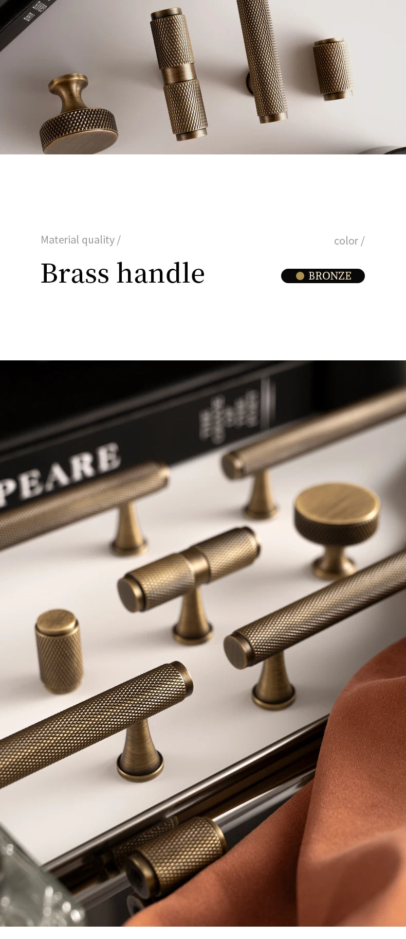 Solid Antique Brass