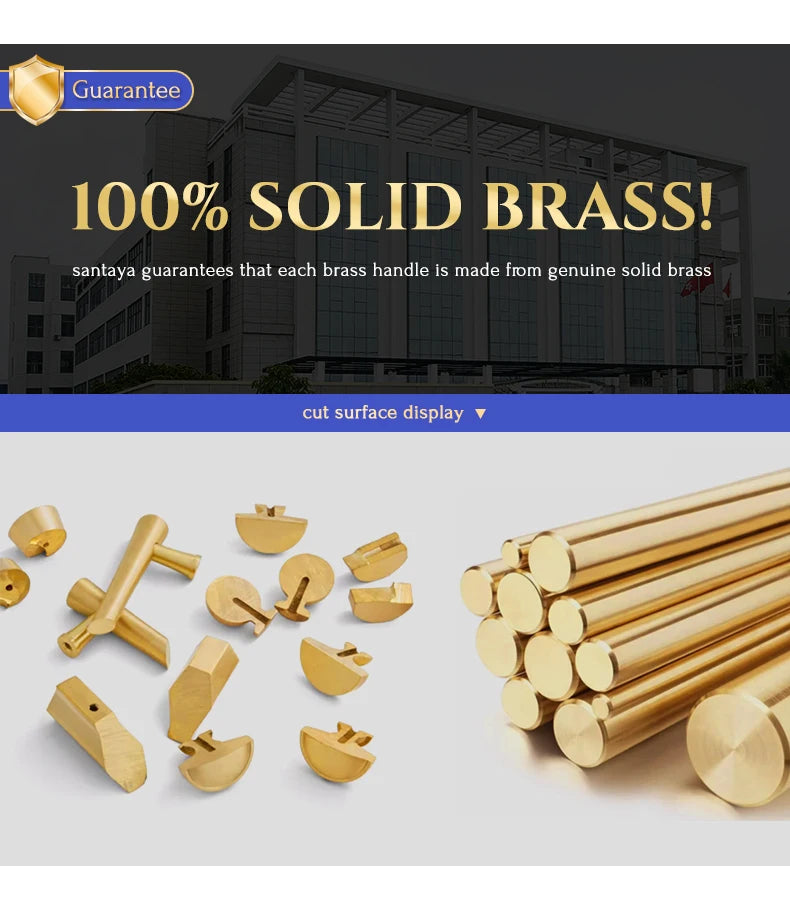 Solid Brass Kitchen Cabinet Handle