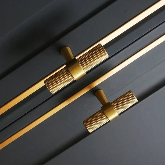 Long Knurled Handle Cabinet